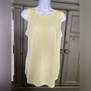 Athleta Light Yellow Tank Top
